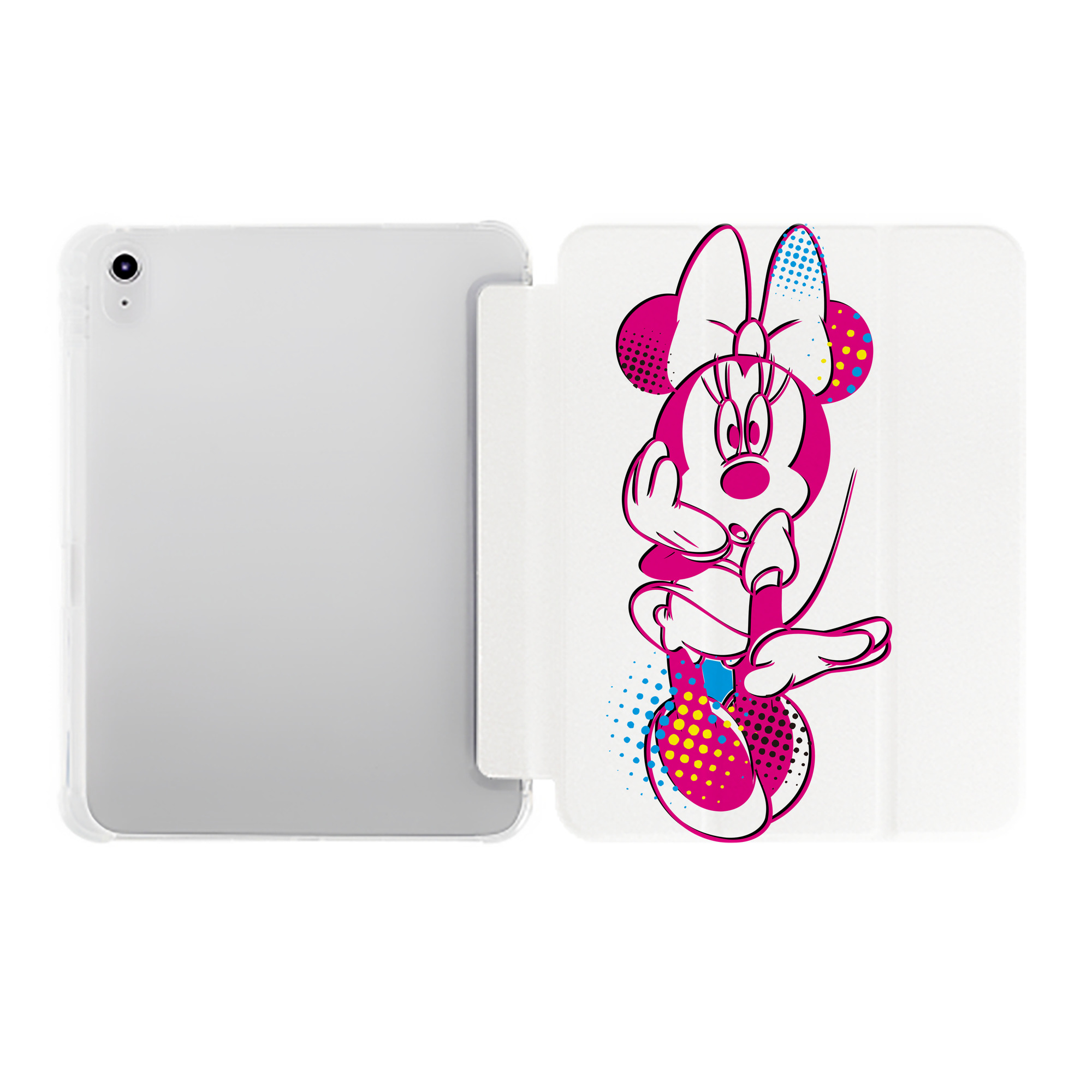 （画像用） ミッキーマウス Mickey Mouse IPad ケース ペン収納付き 三つ折りスタンド PUレザー×シリコン 対応機種9.5/10.5/10.9インチ